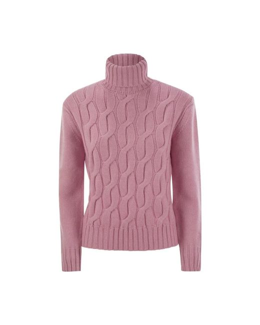 Mc2 Saint Barth Purple Turtlenecks