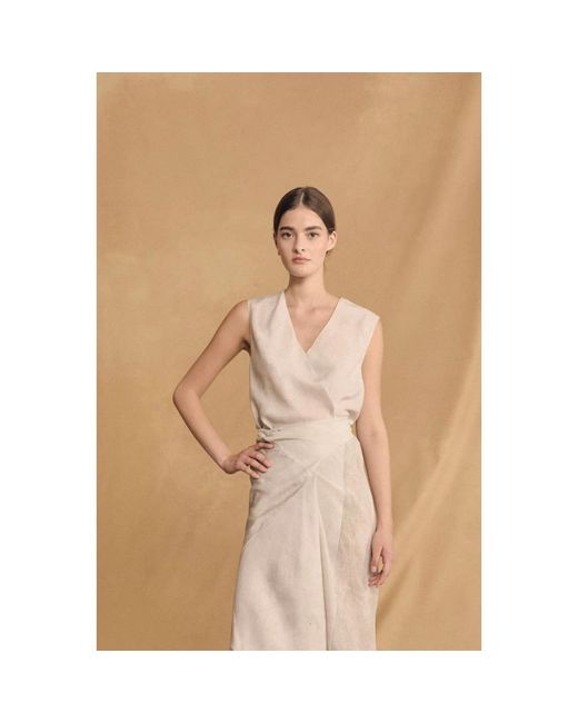 Cortana Gray Sleeveless Tops