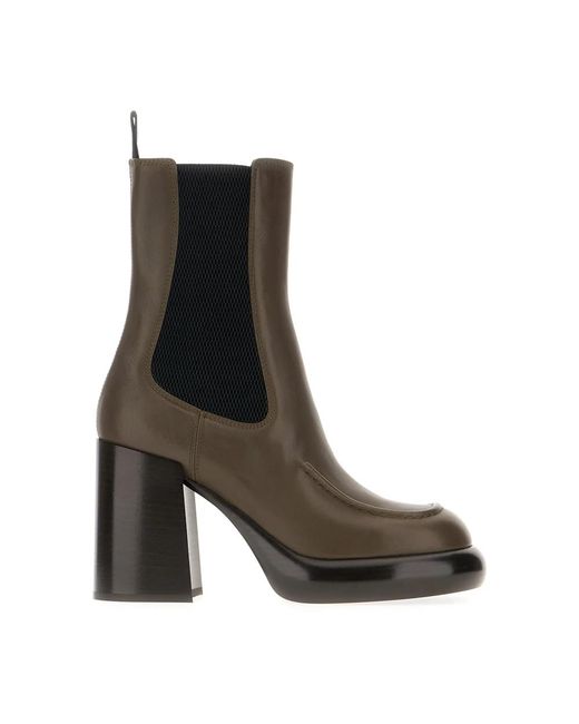 Burberry Brown Heeled Boots