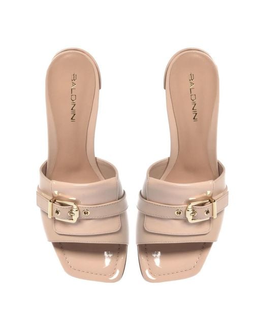 Baldinini Pink Heeled Mules