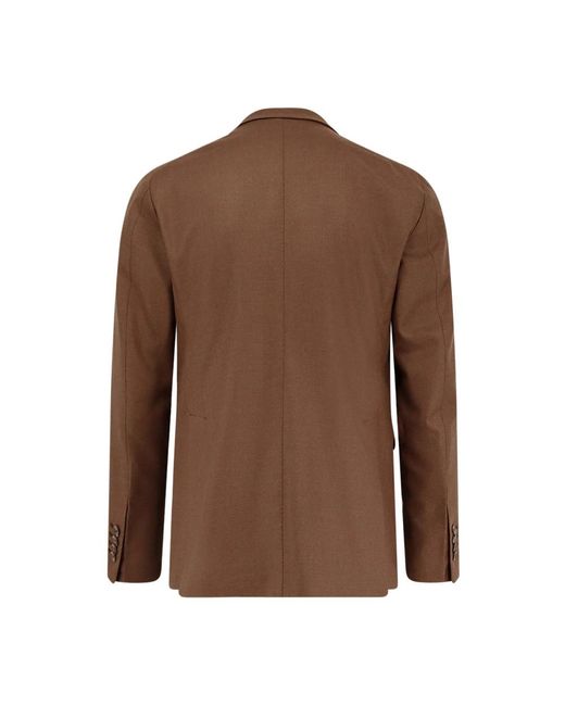 Tagliatore Brown Single Breasted Suits for men