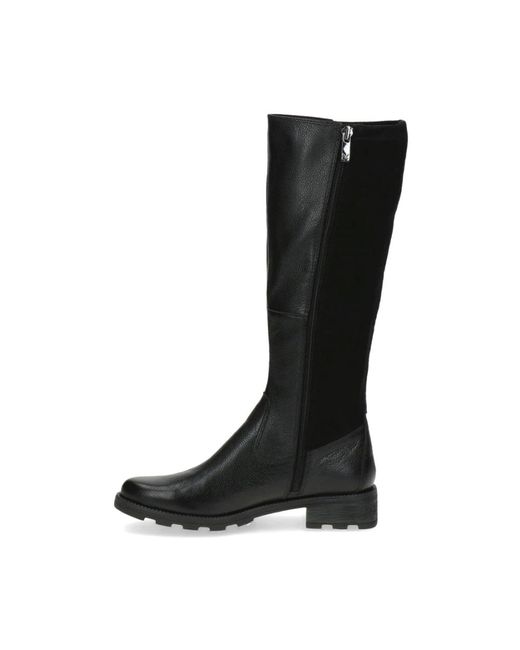 Caprice Black High Boots