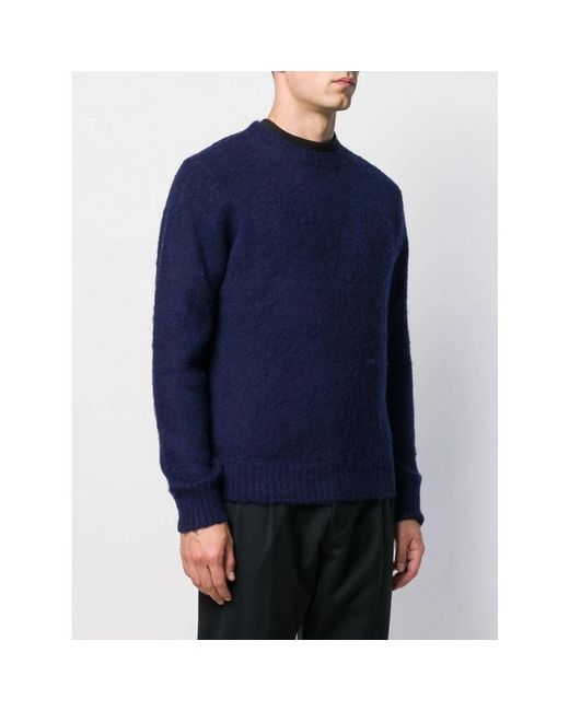 Aspesi Blue Crew Neck Jumper for men