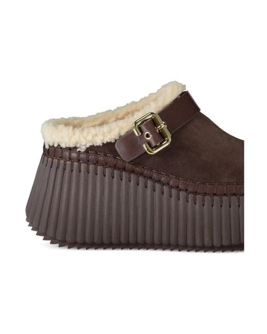Mules Chloé en coloris Brown