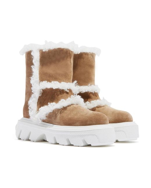 Casadei Metallic Winter Boots