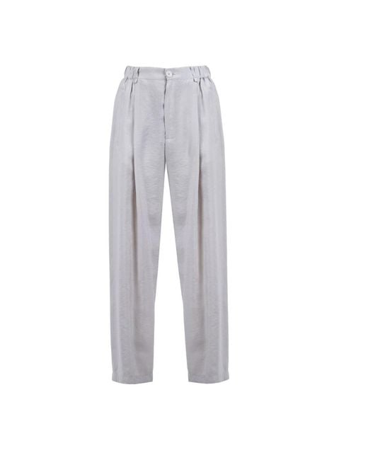Phisique Du Role Gray Wide Trousers