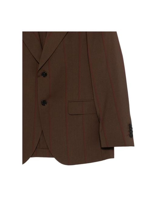 Gabriele Pasini Brown Single Breasted Suits for men