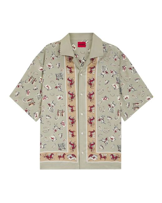 HUGO Gray Short Sleeve Shirts for men