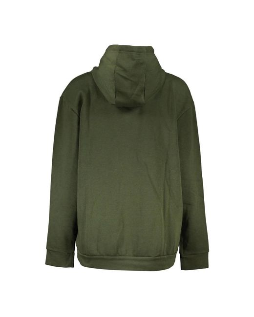 Roberto Cavalli Hoodies & Sweatvesten ,Groen ,Groene Hoodie Met Logoprint in het Green