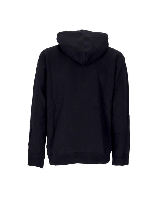 Huf Hoodies & Sweatvesten ,Zwart ,Katoen Bayview Hoodie Sweatshirt Met Lange Mouwen in het Blue voor heren