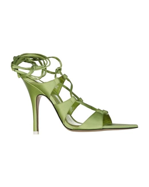 The Attico Green High Heel Sandals