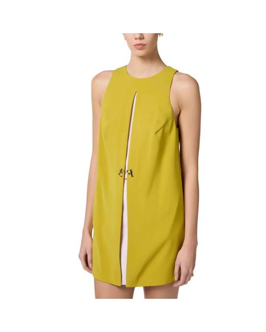 Elisabetta Franchi Yellow Short Dresses