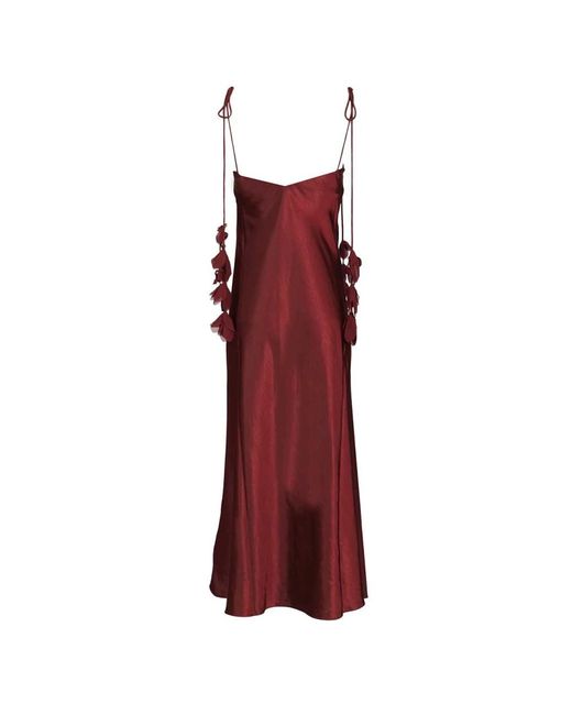 Self-Portrait Red Midi Dresses