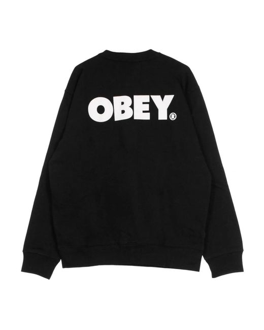 Obey Sweatshirts in het Black voor heren