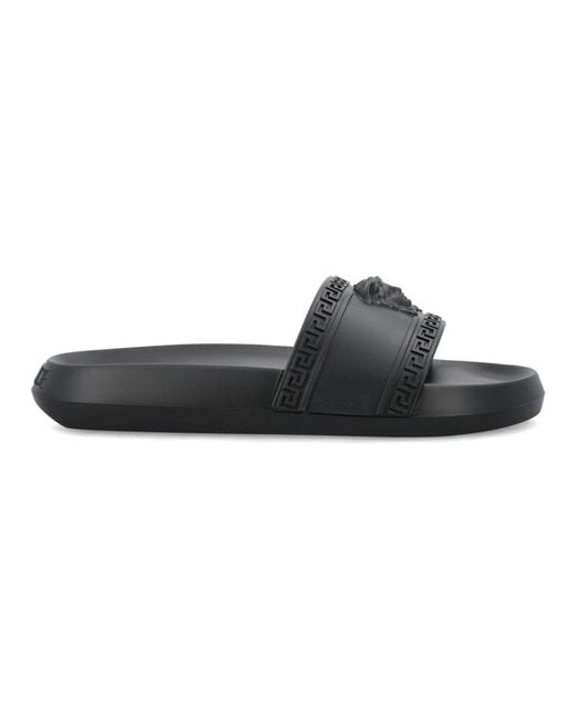 Versace Black Sliders for men