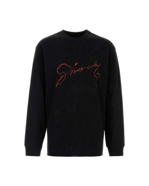 Givenchy Black Long Sleeve Tops for men