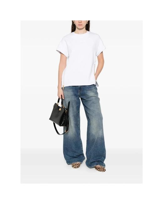 Elisabetta Franchi White T-Shirts