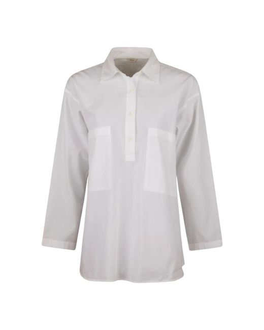 Stenstroms Overhemden ,Wit ,Katoen Elin Blouse in het Gray