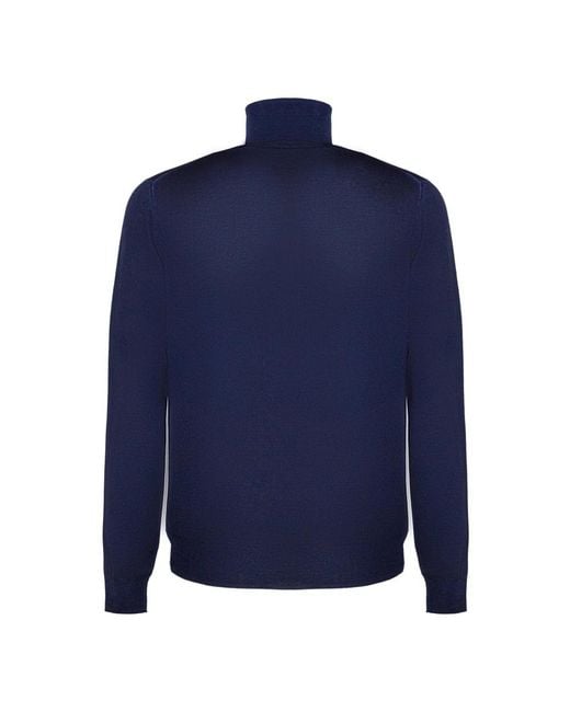 Fedeli Turtlenecks in het Blue voor heren