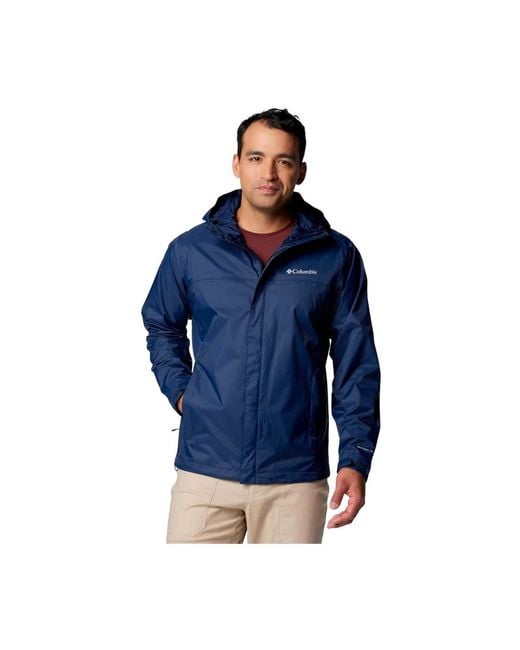 Columbia Jassen ,Blauw ,Blauwe Waterdichte En Ademende Jas in het Blue voor heren