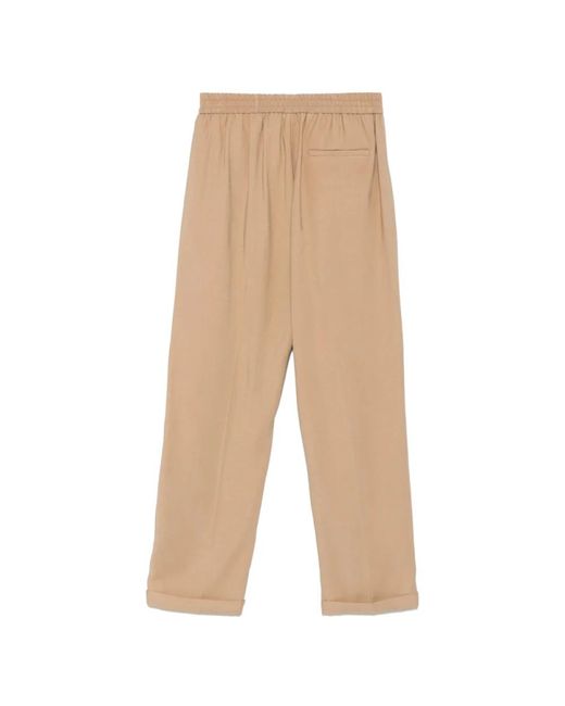 Le Tricot Perugia Natural Tapered Trousers