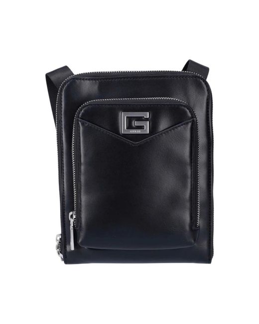 Guess Black Messenger Bags for men