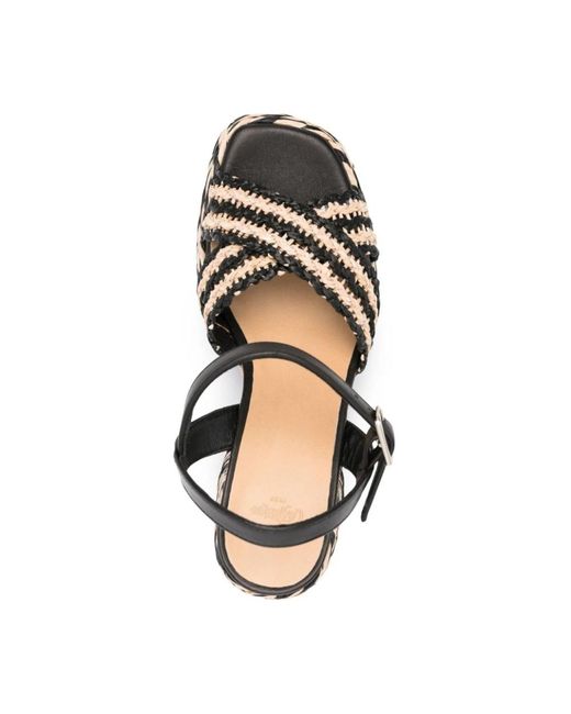 Castaner Metallic High Heel Sandals