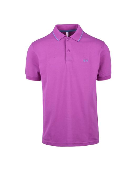 Polo Shirts Sun 68 de hombre de color Purple