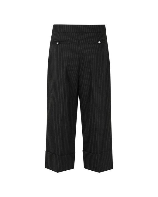 Elisabetta Franchi Black Cropped Trousers