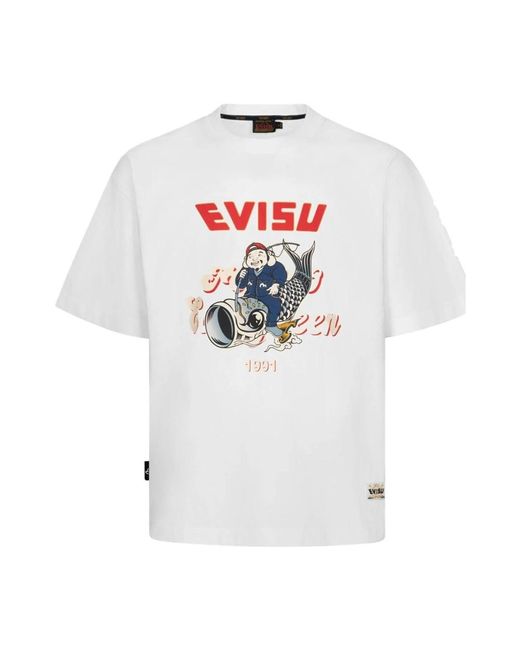 T-camicie di Evisu in White da Uomo