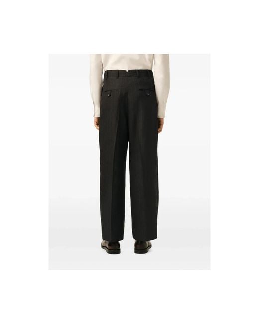 Straight Trousers AMI de hombre de color Black