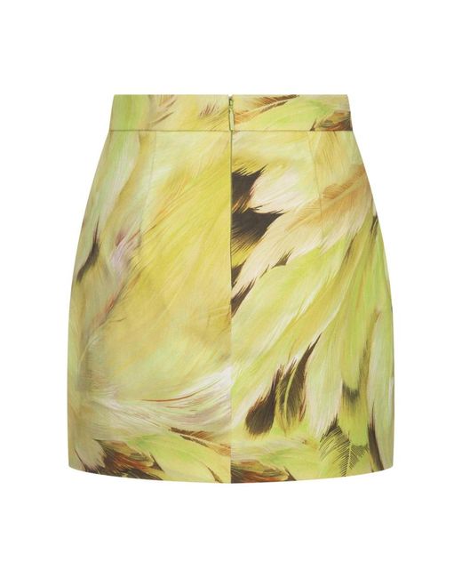 Roberto Cavalli Yellow Short Skirts