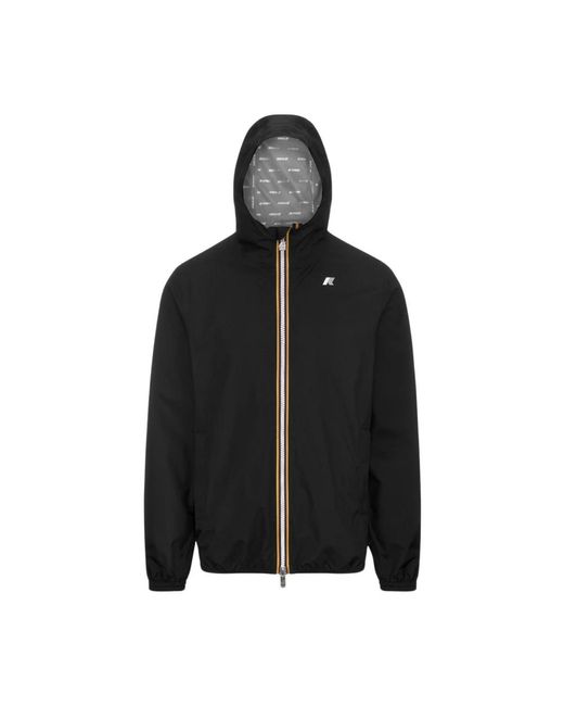 K-Way Jassen ,Zwart ,Jack Stretch Dot in het Black voor heren