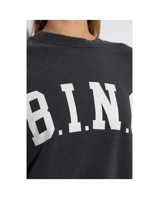 Anine Bing Blue Tyler sweatshirt mit logo