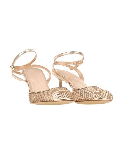 Sergio Levantesi Metallic High Heel Sandals