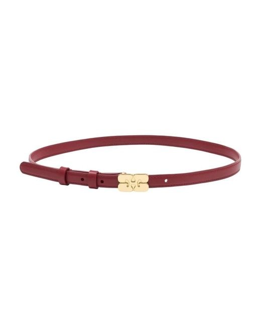 Ganni Red Belts