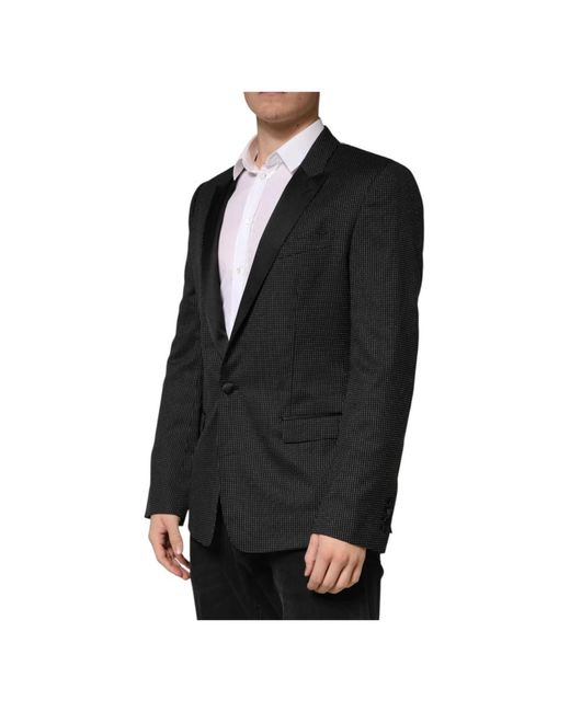 Dolce & Gabbana Black Formal Blazers for men
