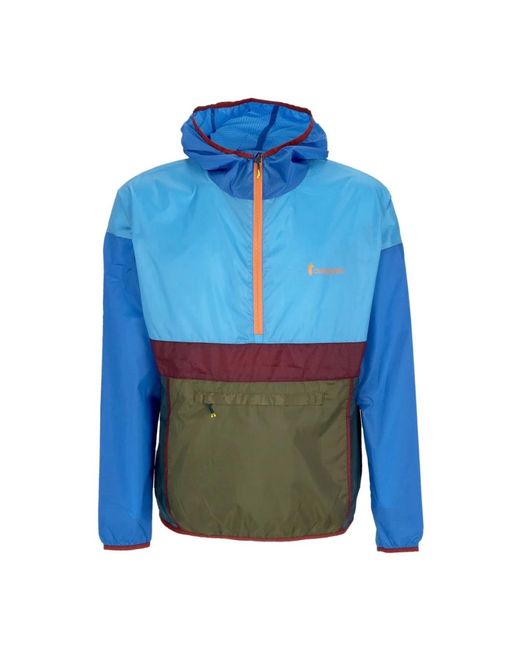 COTOPAXI Fitness ,Veelkleurig ,Polyester Seattle Half-Zip Windbreaker in het Blue voor heren