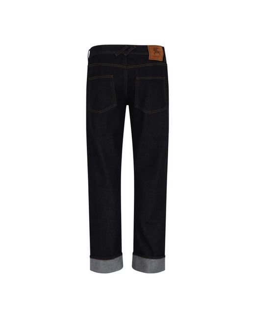 Burberry Black Straight Fit Jeans for men