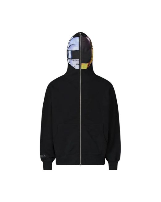 Pleasures Hoodies & Sweatvesten ,Zwart ,Katoen Ram Zip Hoodie in het Black voor heren