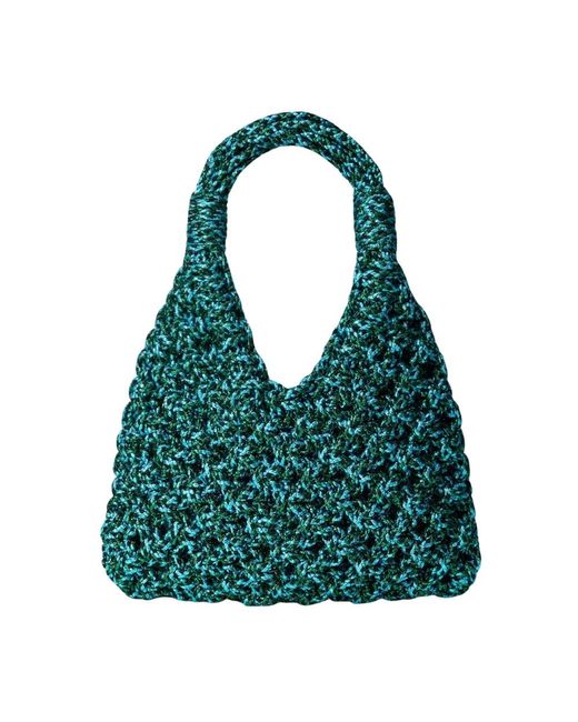 HIBOURAMA Green Vannifique Big Lurex Handtasche