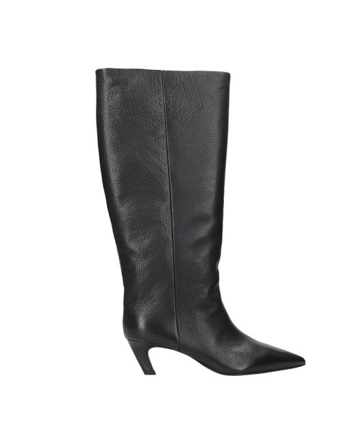 Ash Gray Heeled Boots