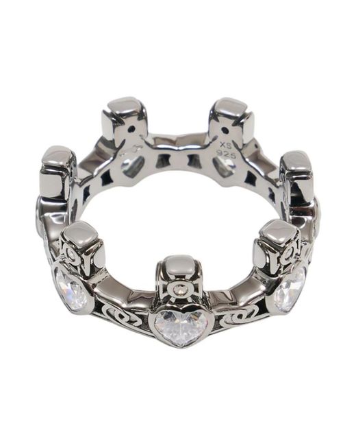 Vivienne Westwood Accessoires ,Grijs ,Renatta Ring in het Metallic