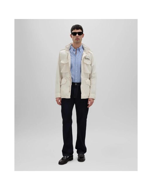 Aspesi Jassen ,Natuurlijke Jassen Voor Stijlvolle Looks in het White voor heren