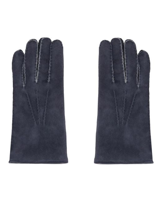 Moorer Blue Gloves for men