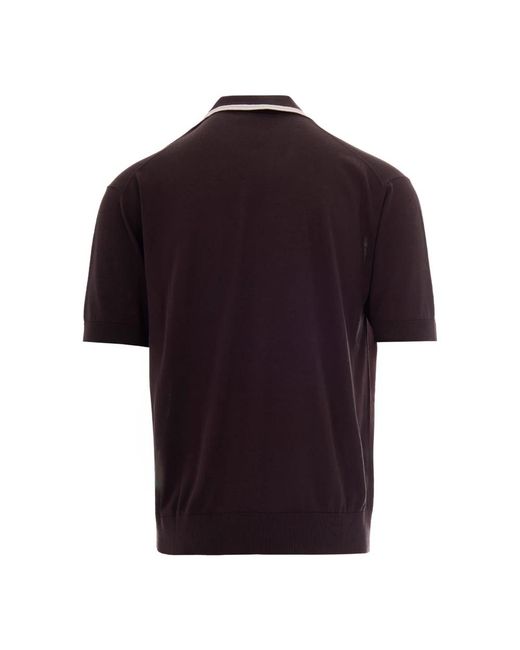 Paolo Pecora Black Polo Shirts for men