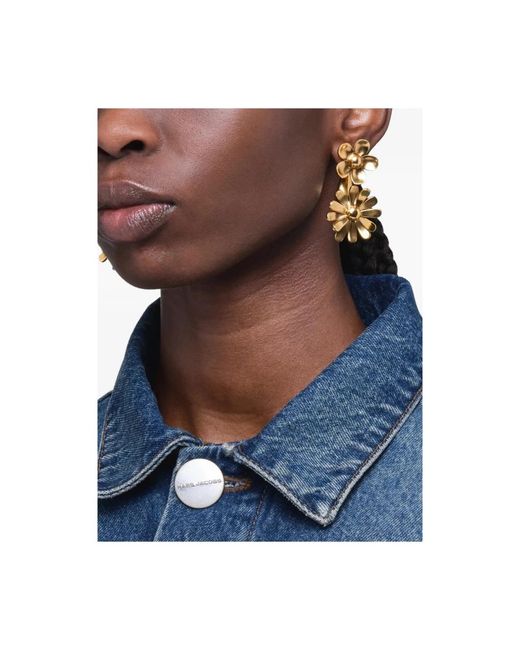 Marc Jacobs Metallic Daisy Wild Statement Ohrring
