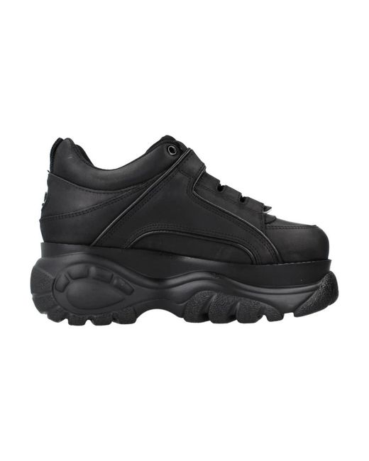 Buffalo Black Plateau-sneakers