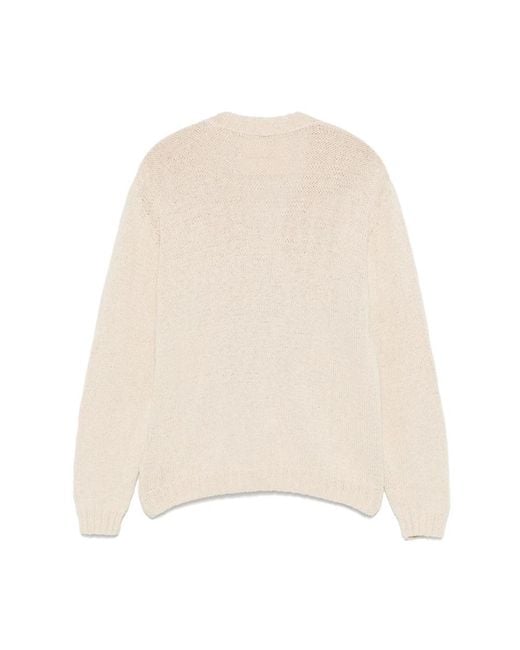 STORY mfg. Truien & Vesten ,Katoen Twinsun Cardigan in het Natural voor heren