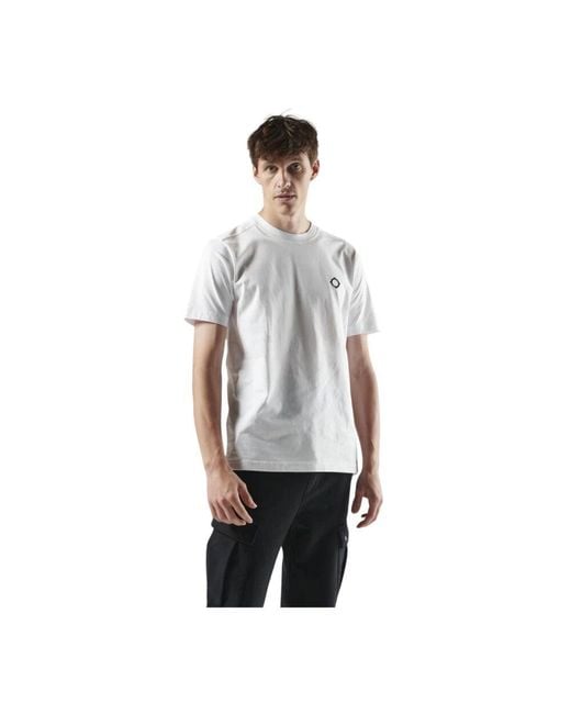 Ma Strum Icon Tee Kurzarm Baumwolljersey in White für Herren